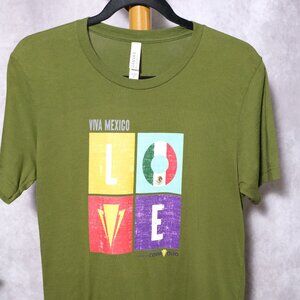Viva Mexico Graphic Tee – Bella Canvas – Size M – Green